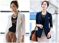 Áo khoác blazer nữ màu sắc đẹp thu đông 2018 trẻ trung cuốn hút