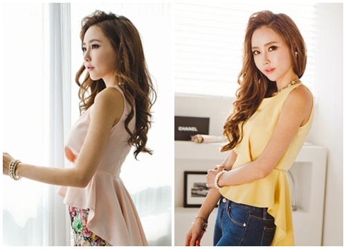 Áo sơ mi nữ kiểu peplum đẹp cho nàng công sở trang nhã ngày hè 2018 2019