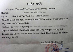 Đưa thông tin họp phụ huynh, cặp vợ chồng bị công an mời lên làm việc