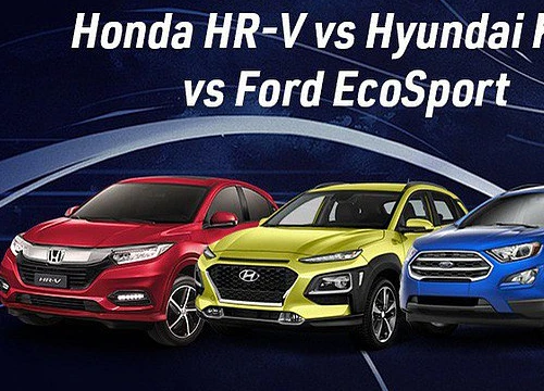 Giá cao, Honda HR-V có gì để lựa chọn thay Hyundai Kona và Ford EcoSport?