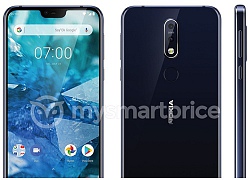 Hàng "hot" Nokia 7.1 Plus lần đầu lộ ảnh render với màn hình "tai thỏ", camera kép Zeiss