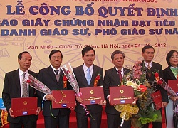 Không xét duyệt tiêu chuẩn giáo sư năm 2018