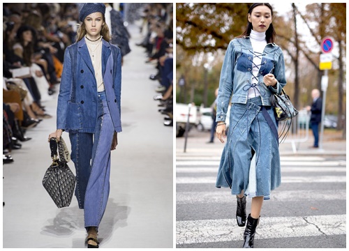 Trend alert: Denim-on-denim cá tính