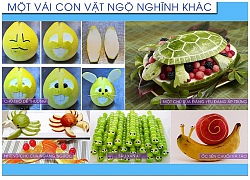 Cách làm các con vật ngộ nghĩnh từ củ quả cho mâm cỗ Trung Thu