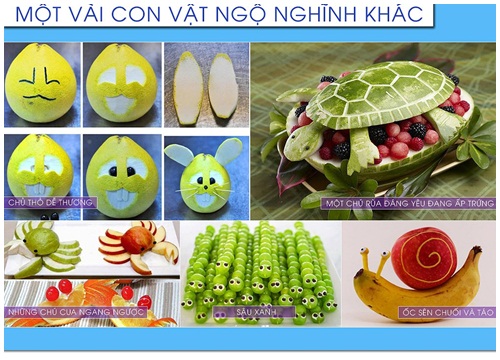 Cách làm các con vật ngộ nghĩnh từ củ quả cho mâm cỗ Trung Thu