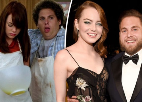 Emma Stone và Jonah Hill phấn khích sau 11 năm tái ngộ trên màn ảnh