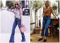 Kết hợp thật xinh cùng quần jeans ống loe