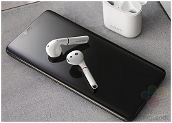 Lộ ảnh Huawei Mate 20 Pro bên cạnh tai nghe không dây "nhái" Apple AirPods: Galaxy S9 có "tai thỏ"