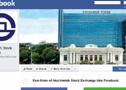 Sở Giao dịch chứng khoán TP.HCM lên Facebook