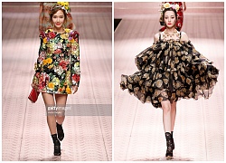 4 nữ thần Địch Lệ Nhiệt Ba, Jessica Jung, Mai Davika, Ayaka Miyoshi catwalk "làm náo loạn" sàn diễn của Dolce&Gabbana