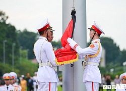 Ảnh: Lễ thượng cờ rủ Quốc tang Chủ tịch nước Trần Đại Quang