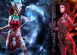 Cosplay game Blizzard: Witch Doctor vs Kerrigan