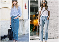 Diện quần mom jeans theo phong cách mới