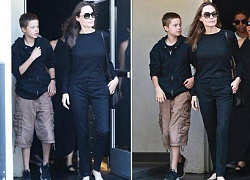 Mới 12 tuổi nhưng cô con gái tomboy Shiloh của Angelina Jolie đã "trổ mã" cao gần ngang ngửa mẹ