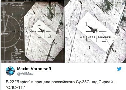 Tiêm kích tàng hình F-22 của Mỹ rơi vào tầm ngắm Su-35 Nga trên không phận Syria