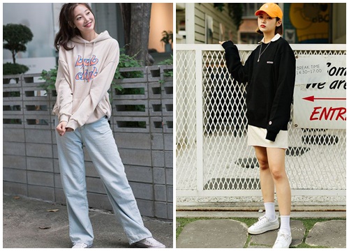 Trời vừa sang thu, giới trẻ Hàn liền kết thân với Sweatshirt cho street style chất ngất miễn chê