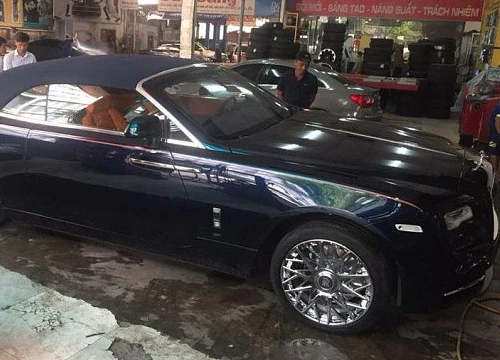 Vừa "gả" đi không lâu, Rolls-Royce Dawn độc nhất Việt Nam đã "xỏ giày" mới từ Forgiato