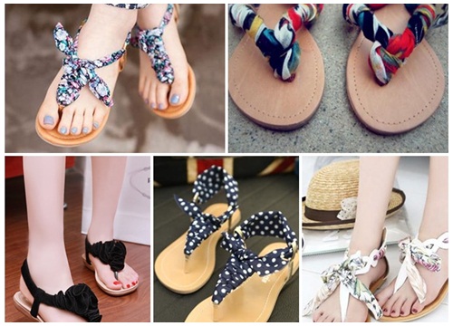 Cách diện sandal vải lãng mạn đón Thu sang