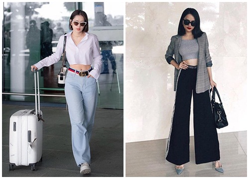 Crop top phối cùng quần ống rộng, sự kết hợp cá tính nhất hè