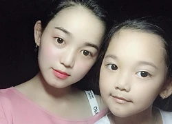 'Nghịch dại' tô son cho em gái, 2 chị em khiến nhiều người 'chưa uống rượu đã thấy say'