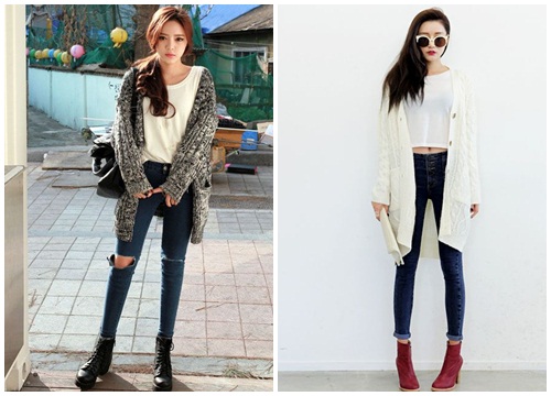 Thu rồi, diện áo cardigan thôi!