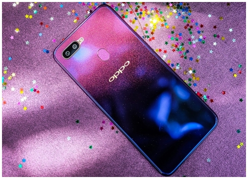 Trên tay nhanh OPPO F9 Tím Tinh Tú: Đẹp như vì sao trong đêm