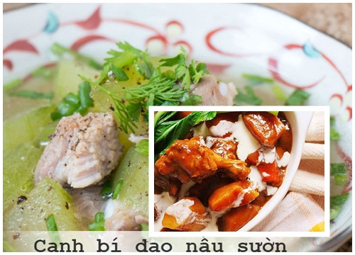 Cơm gà cà ri sốt kem và canh bí đao nấu sườn cho thực đơn bữa tối thêm phần hấp dẫn