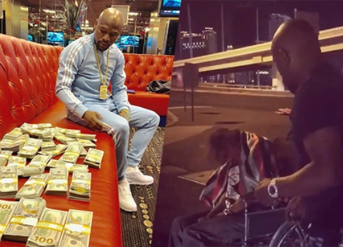 Mayweather tặng một người vô gia cư số tiền lớn