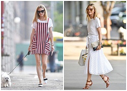 2 cách phối với áo thun trắng đơn giản mà chất như olivia palermo