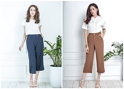 Bật mí mẫu giày lên đồ cực chuẩn với quần culottes