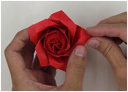 Cách gấp hoa hồng giấy Origami kiểu mới