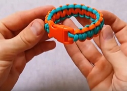 Cách làm vòng tay sinh tồn Paracord cực đẹp kiểu 1