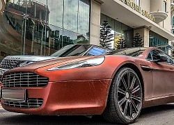 Chán bộ áo màu xám, "nữ hoàng" Aston Martin Rapide được chủ nhân khoác áo cam nhám