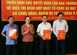 Hải Phòng thí điểm hợp nhất một số cơ quan Đảng và chính quyền