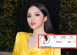 Hương Giang chính là Hoa hậu đầu tiên ở Việt Nam cán mốc 1 triệu lượt follower trên instagram