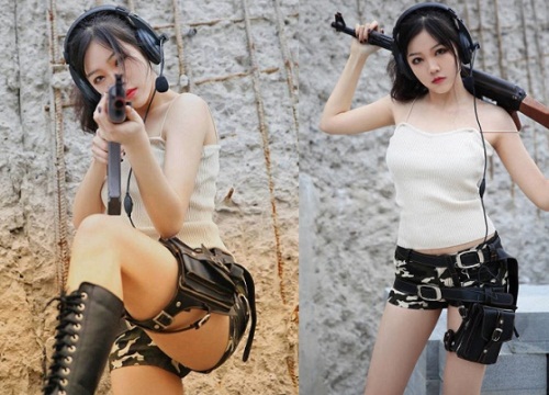 Nữ coser cầm súng AK PUBG trong cosplay khiến bất kỳ ai cũng muốn xin được lĩnh một phát đạn