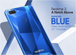 Realme 2 phiên bản màu Diamond Blue sẽ được bán ra vào ngày 11/10