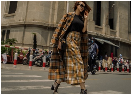 Sau 3 năm du học, Ngân Khánh tái xuất với bộ ảnh street-style "khoe" toàn đồ hiệu sang chảnh