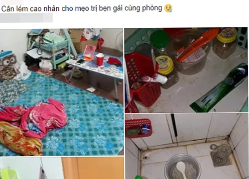 Sốc với bạn gái cùng phòng ở bẩn kinh hoàng, rác vứt bừa bãi từ phòng ở đến tận nhà vệ sinh, cô nàng đăng đàn xin cách trị