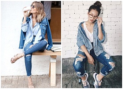 Thời trang Thu 2018: Mix&match áo khoác denim đa phong cách