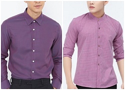 10 mẫu áo sơ mi nam màu tím đẹp nhất cho chàng