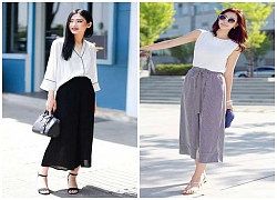 13 cách biến hóa phong cách thời trang với quần ống rộng lửng