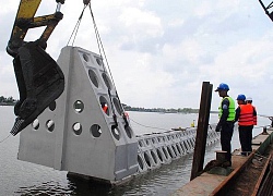 Áp dụng công nghệ mới thực hiện dự án kè chắn sóng khẩn cấp bảo vệ bờ biển Cà Mau