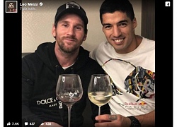 Đây, phần quà đặc biệt Messi tặng Suarez sau cú hat-trick "đốt lưới" Real