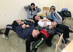 'Nằm gối đầu lên nhau' - trào lưu mới 'đại náo' lớp học của teen Việt