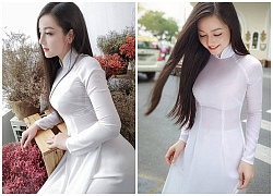 Nhan sắc gợi cảm của cô gái chụp ảnh áo dài đẹp như Mai Phương Thúy