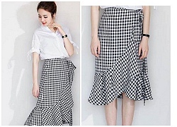 Tuyệt chiêu mix đồ "chất lừ" cùng chân váy sọc caro bạn gái nên biết