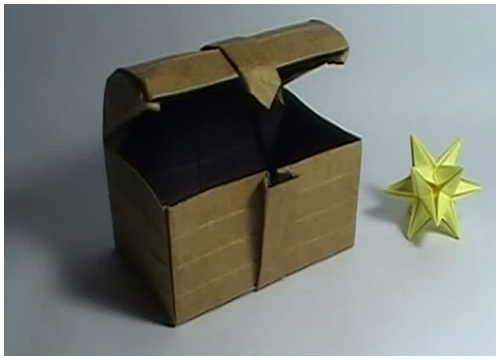 Cách xếp chiếc hòm giấy độc đáo theo phong cách Origami