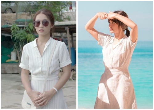 Có tâm như Khả Ngân: Đóng phim remake là cũng diện luôn trang phục giống Song Hye Kyo cho vẹn toàn