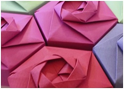 Gấp hộp quà lục giác với phong cách xếp giấy Origami